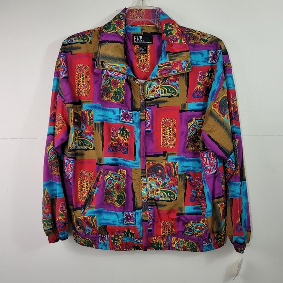 Vtg EVR Full Zip Jacket Sz Large - Picture 1 of 16